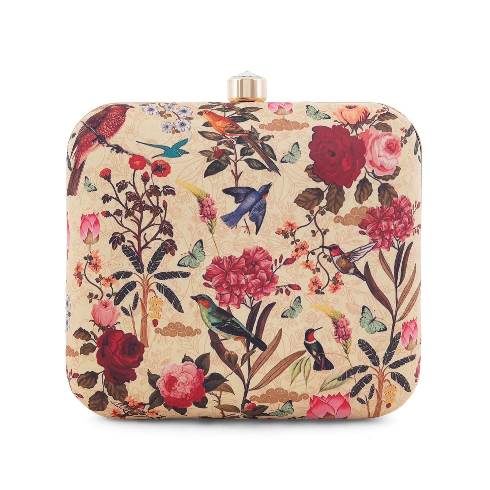 Grandma's Garden Cream Printed Clutch - Image 4
