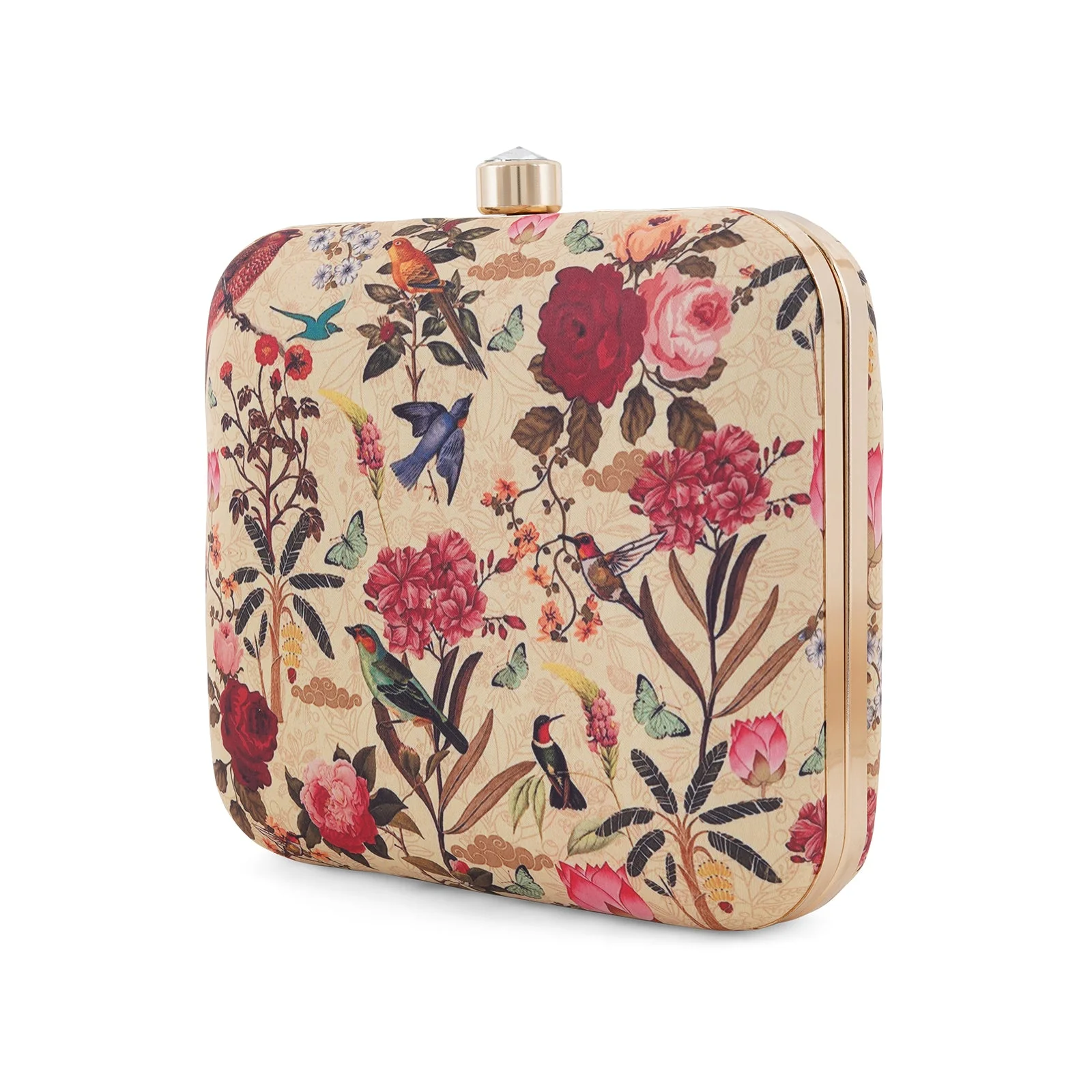 Grandma's Garden Cream Printed Clutch - Image 5
