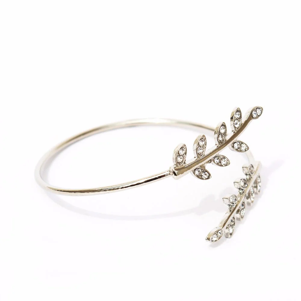 Grecian Leaves Silver Bracelet - Image 2