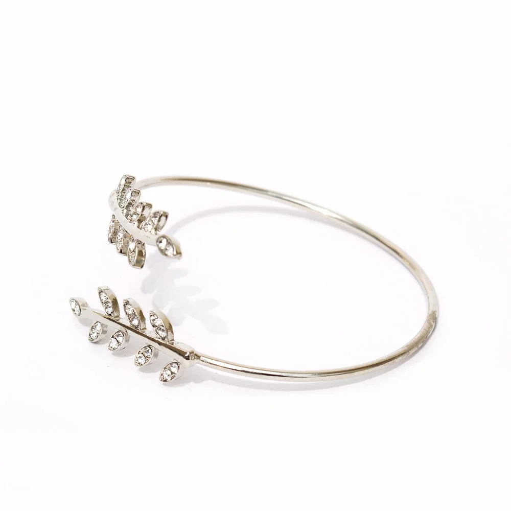 Grecian Leaves Silver Bracelet - Image 3