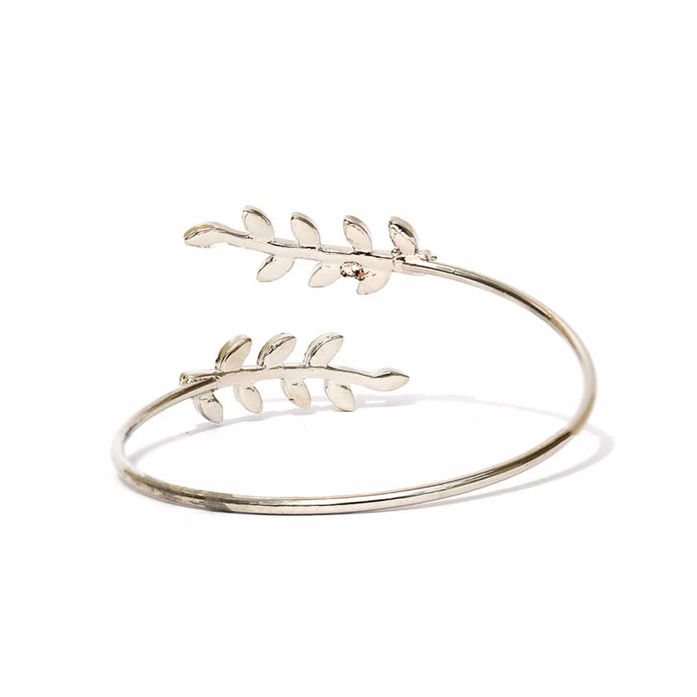 Grecian Leaves Silver Bracelet - Image 4