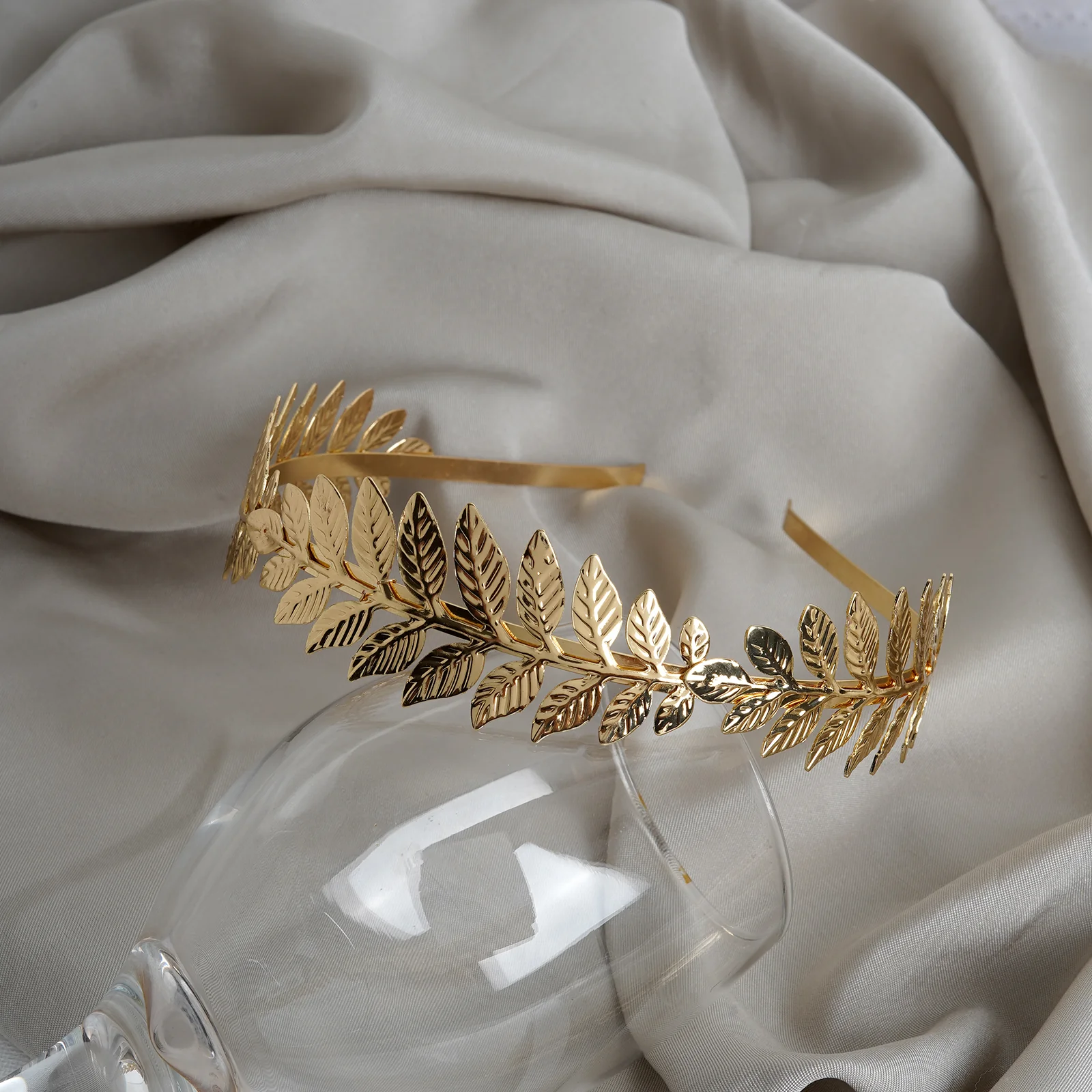 Greece Fern Gold Hair Band - Image 2