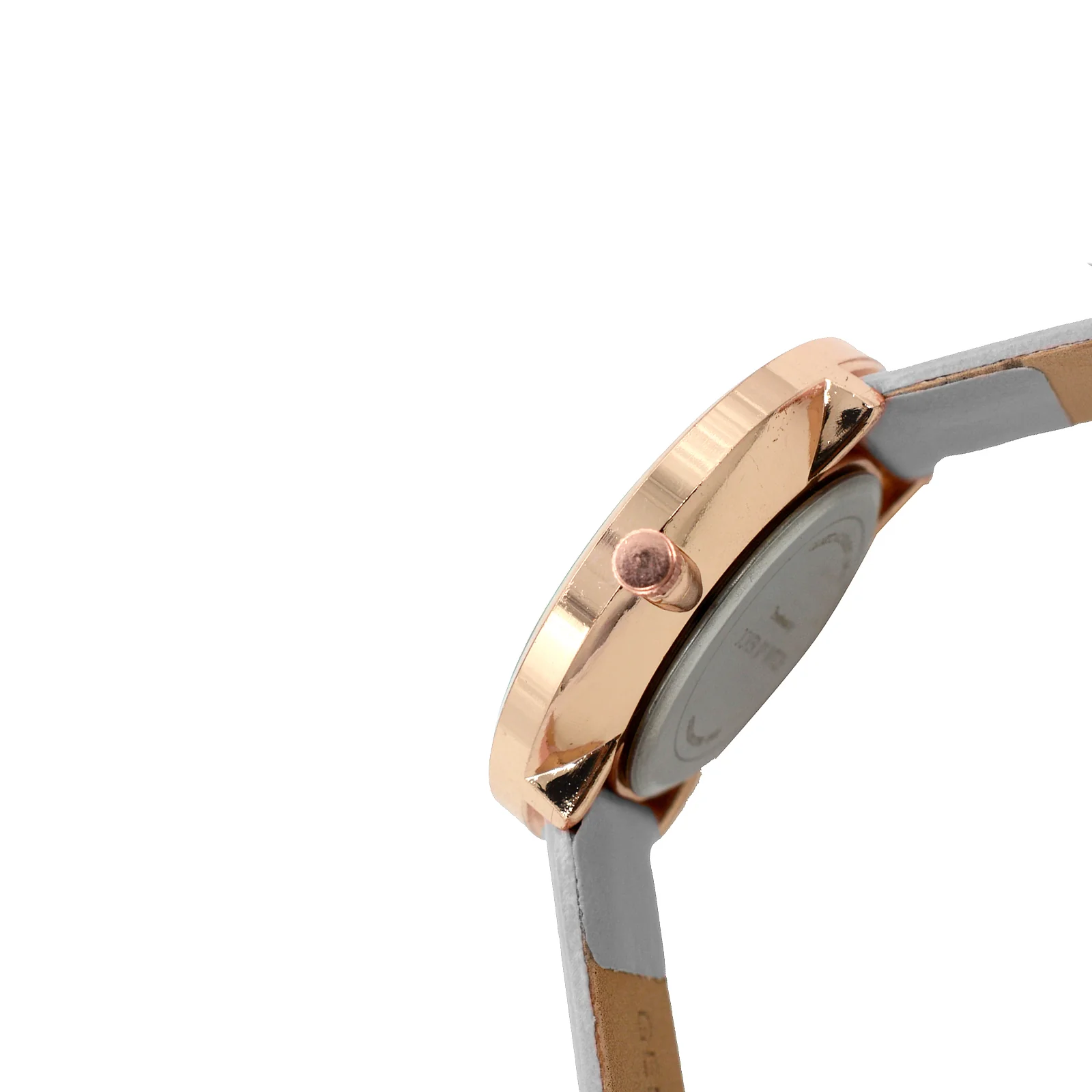 Hailey White Large Marble Dial Grey PU Strap Women's Watch - Image 6