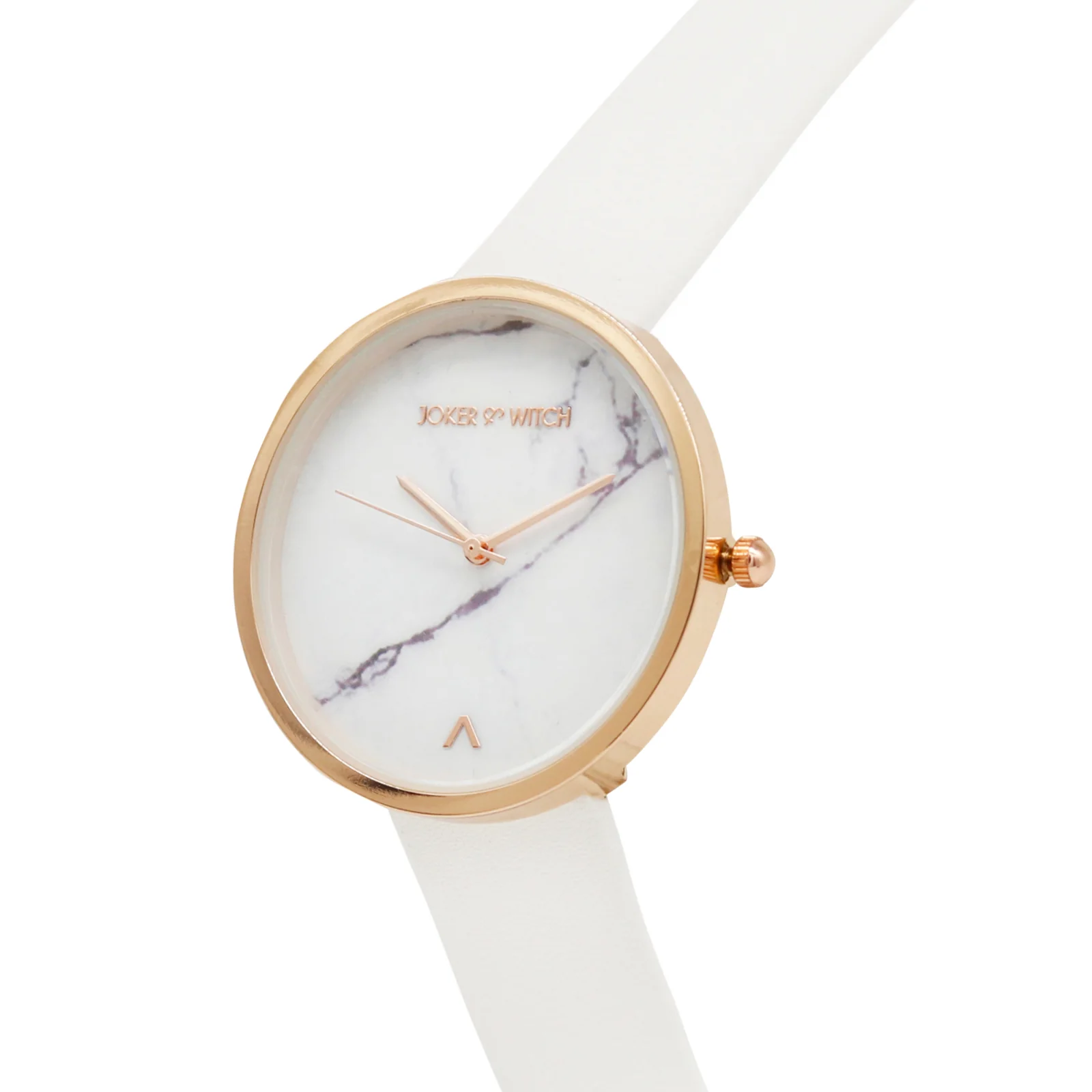 Hailey White Large Marble Dial PU Strap Women's Watch - Image 3