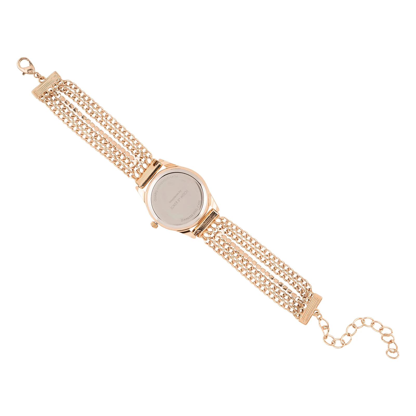 Haisley Silver Small Dial Rose Gold Chain Strap Women's Watch - Image 7