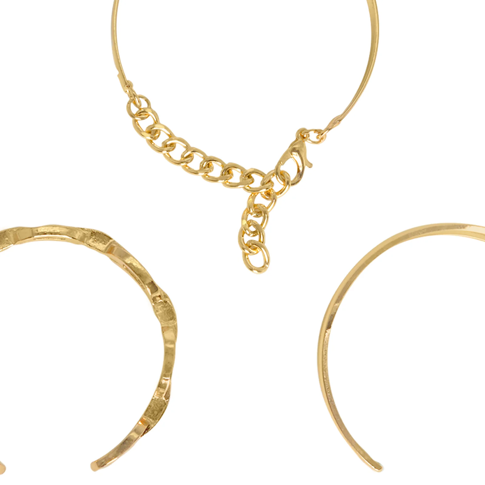 Hard To Get Gold Chain Set of 3 Bracelets - Image 6