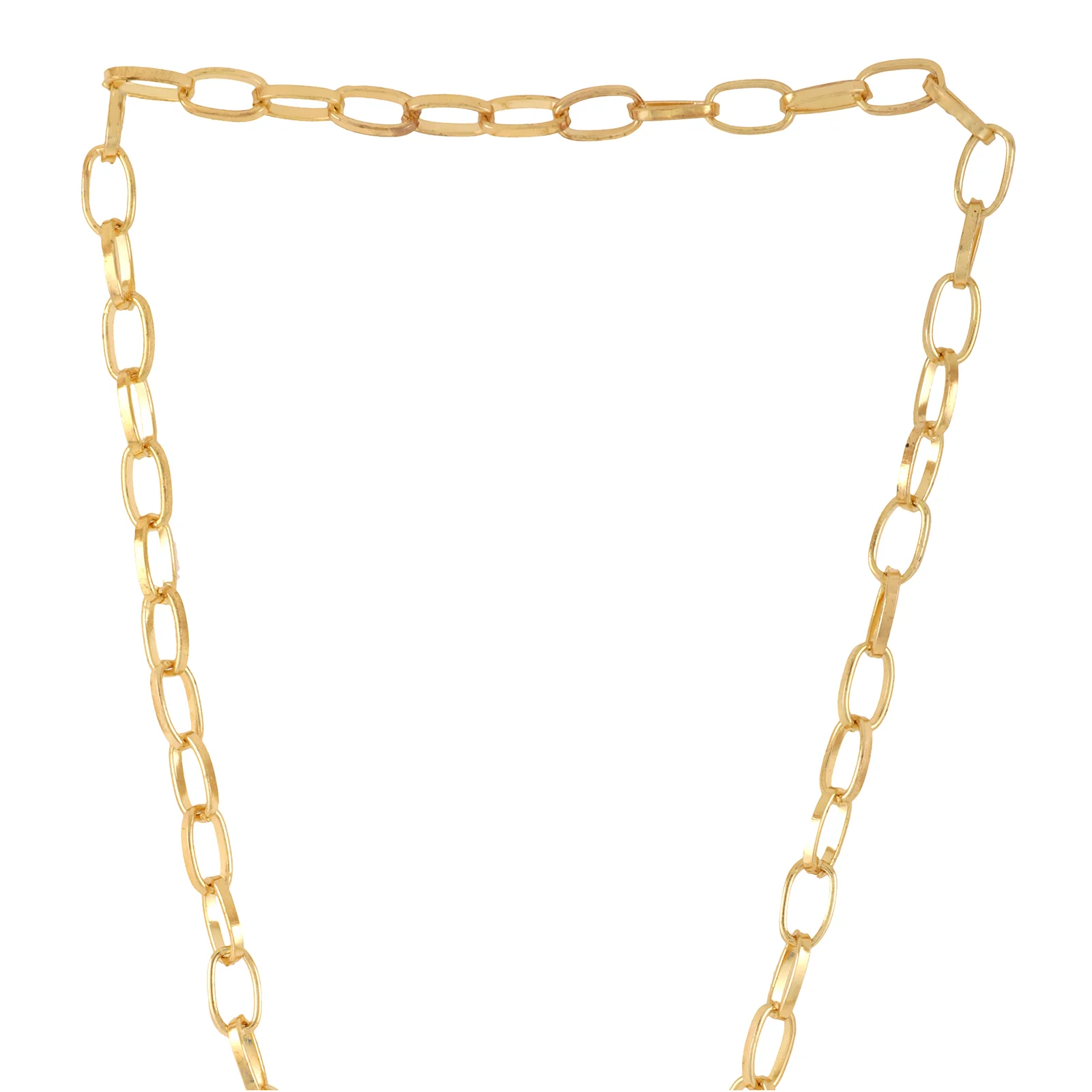Bewitched Heart Eyes Linked Gold Necklace - Image 5