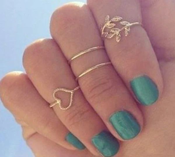 Heart Midi Ring Set - Image 4