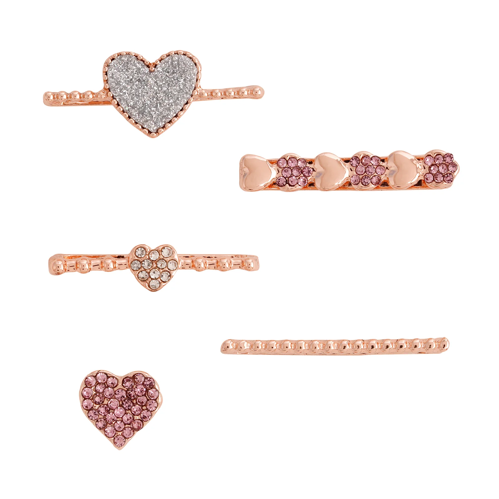 Heart Of Pink And Rose Gold Ring Watch Charm - Image 5