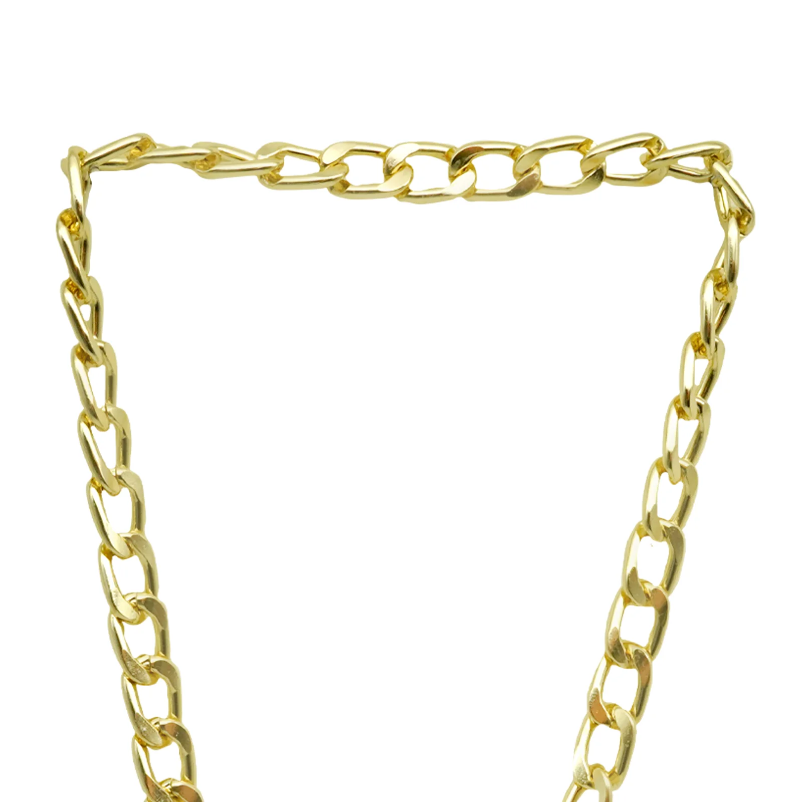 Heart Pearl Charm Gold Chain Link Necklace - Image 6