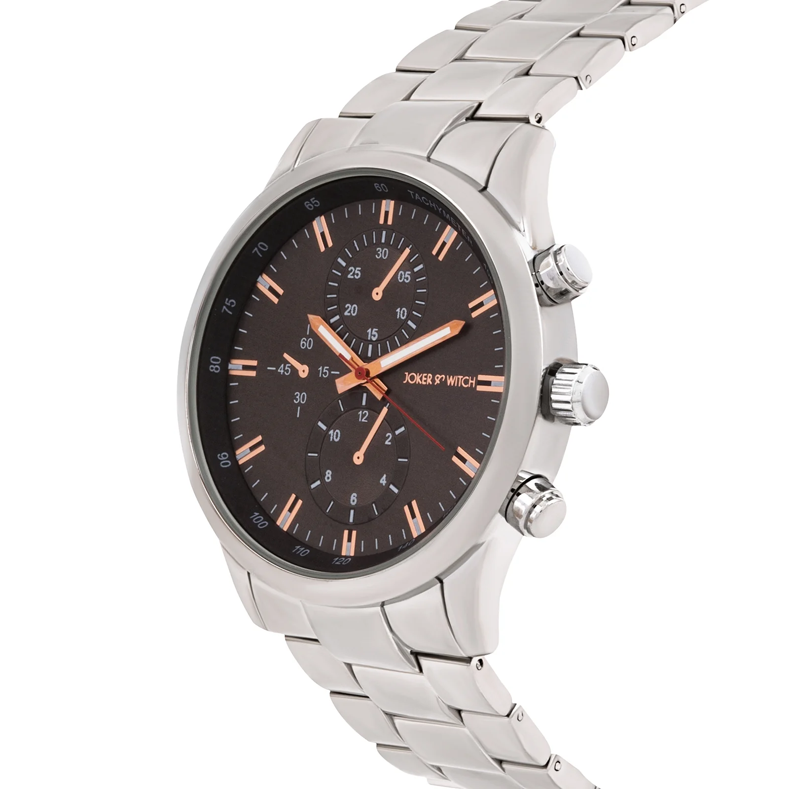 Heath Grey XLarge Dial Silver Linked Chain Strap Men's Watch - Image 4