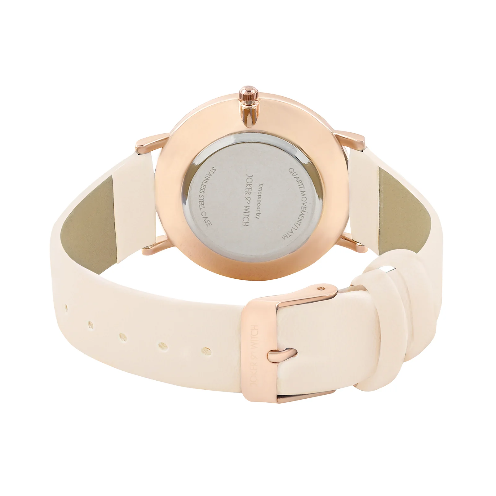 Printed Heather White Medium Dial Brown PU Strap Women's Watch - Image 6