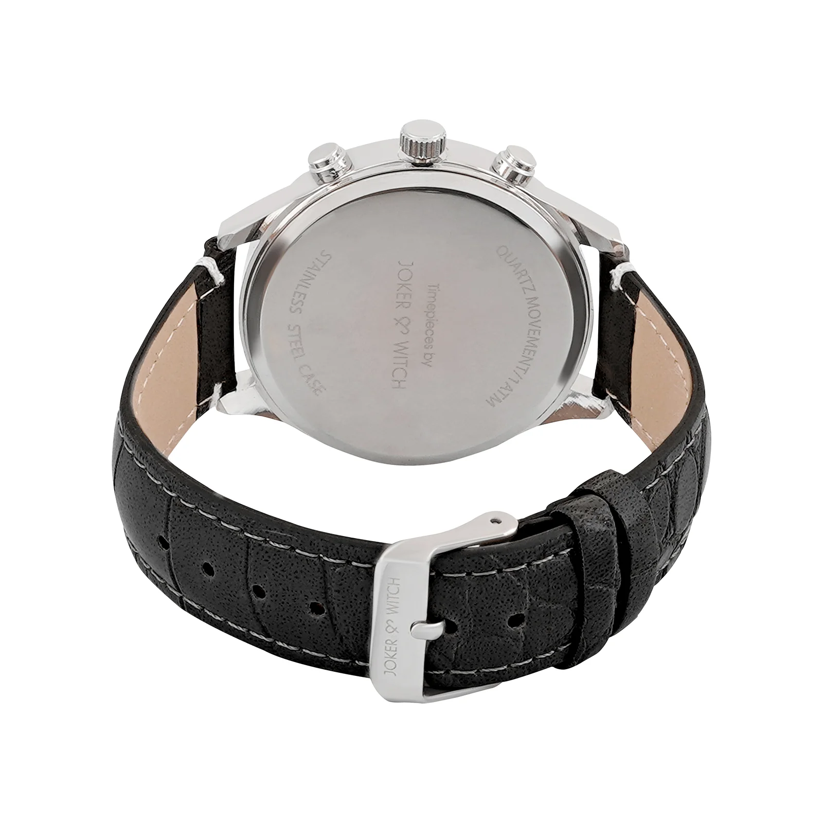 Heisler Black Large Dial PU Strap Men's Watch - Image 6