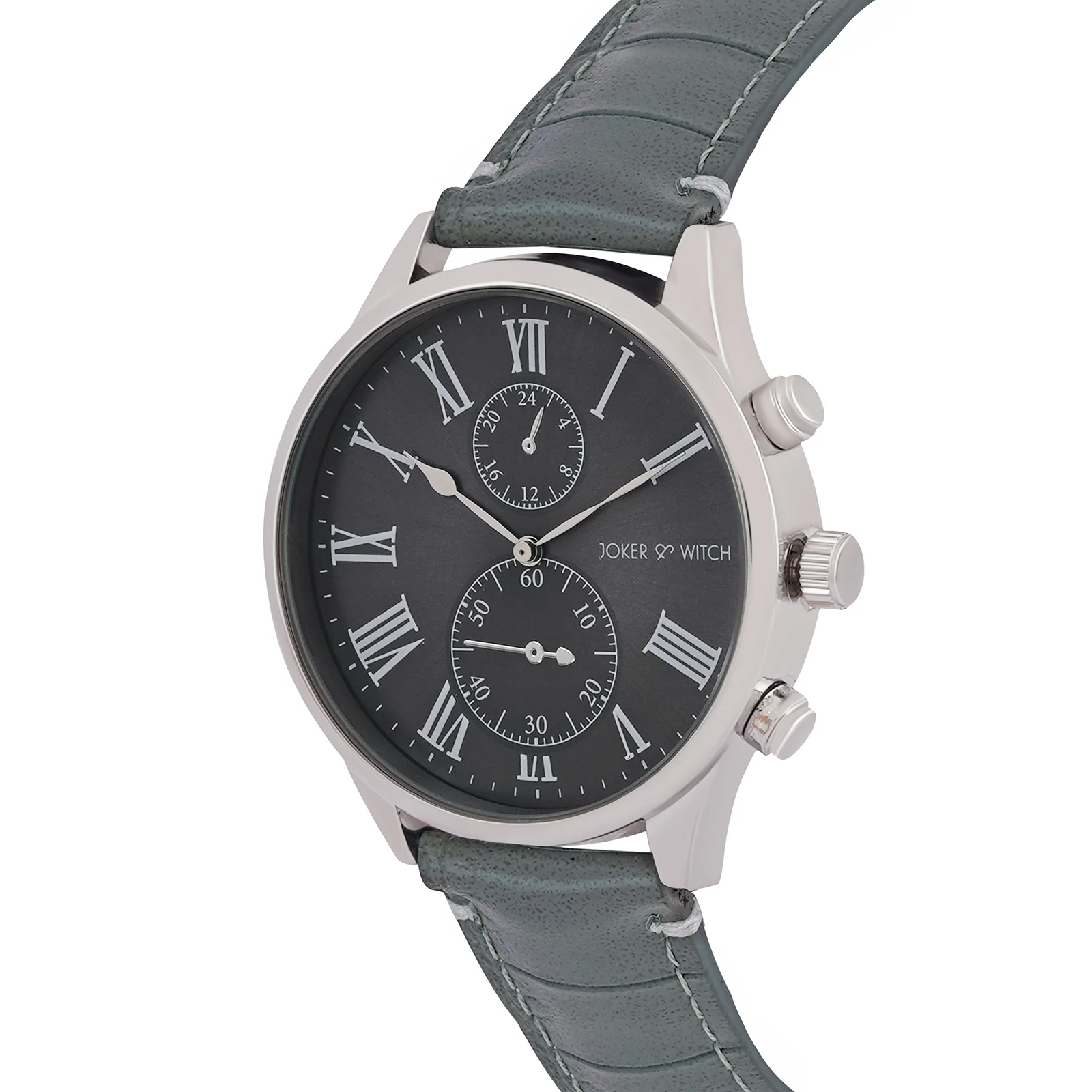 Heisler Grey Large Dial PU Strap Men's Watch - Image 4