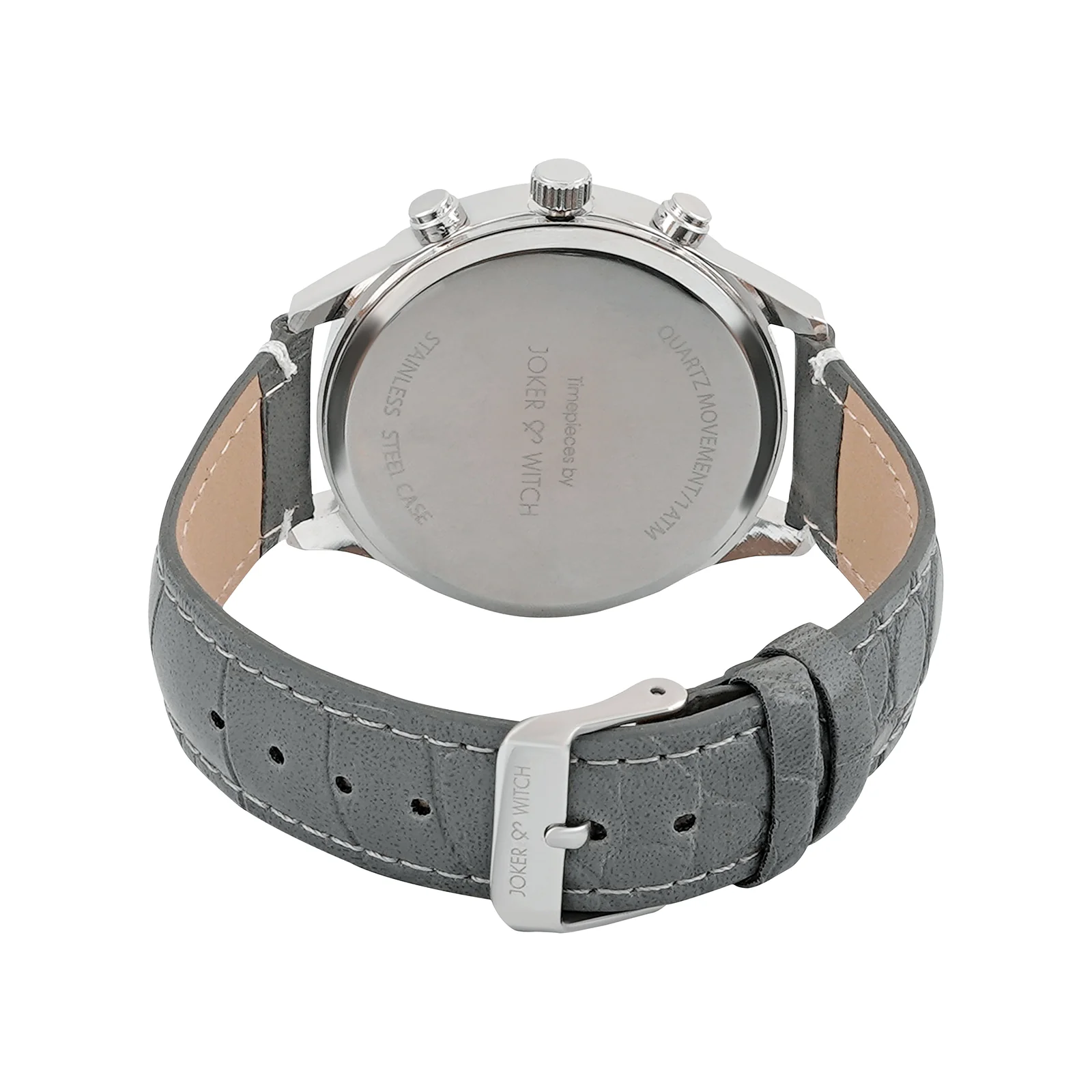 Heisler Grey Large Dial PU Strap Men's Watch - Image 6