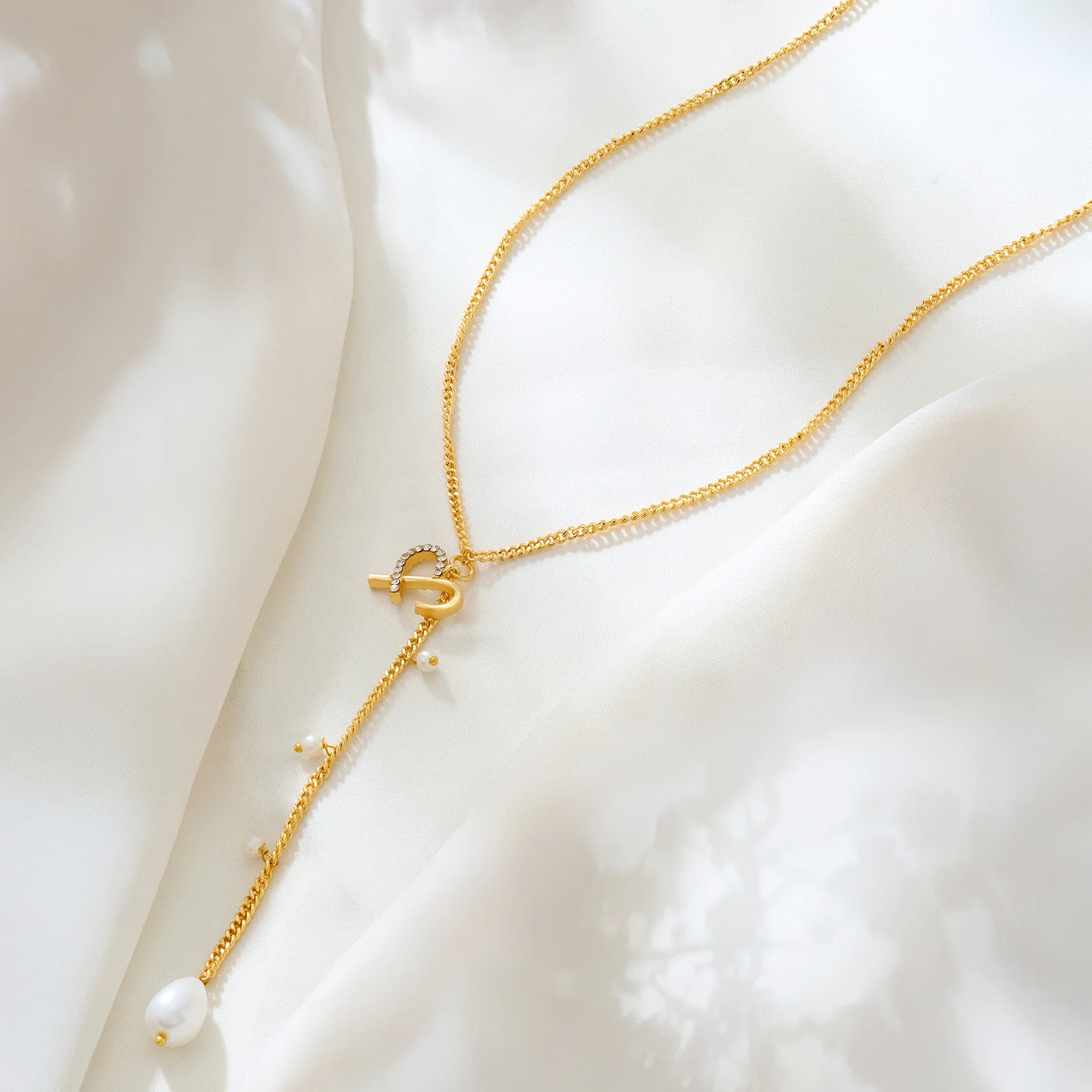 Helia Monogram Gold Necklace - Image 2