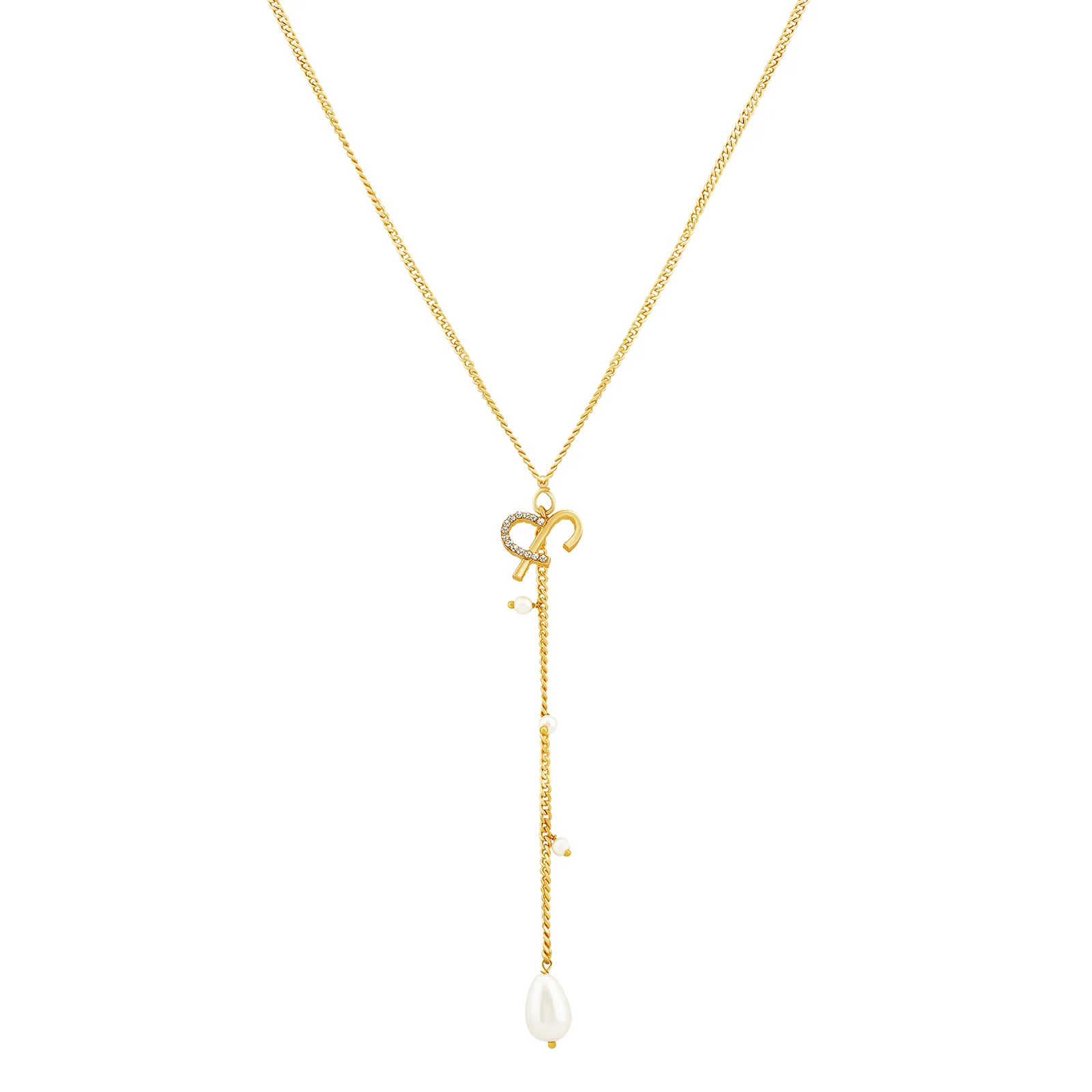 Helia Monogram Gold Necklace - Image 3