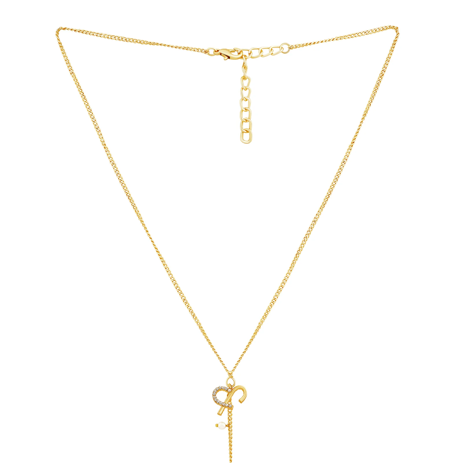 Helia Monogram Gold Necklace - Image 4