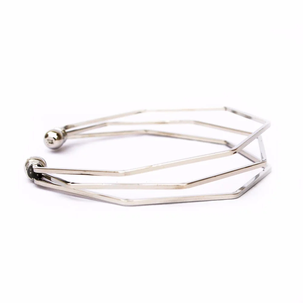 Hexagon Silver Bracelet - Image 4