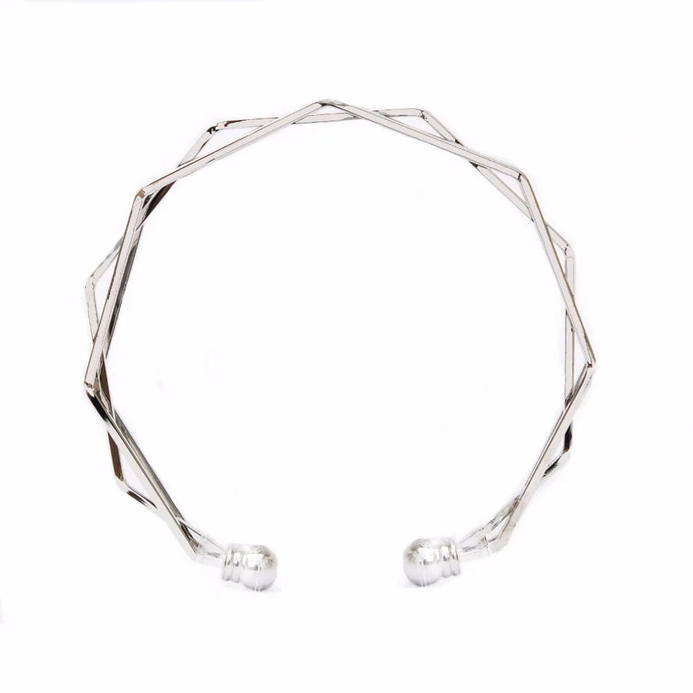 Hexagon Silver Bracelet - Image 6