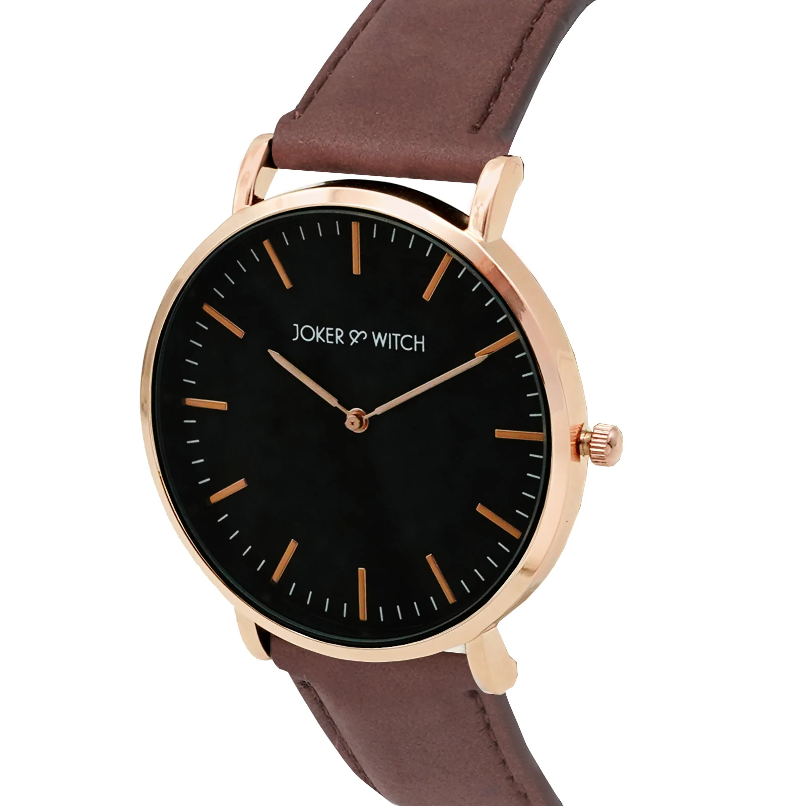 Hope Black Large Dial Brown PU Strap Women's Watch - Image 3