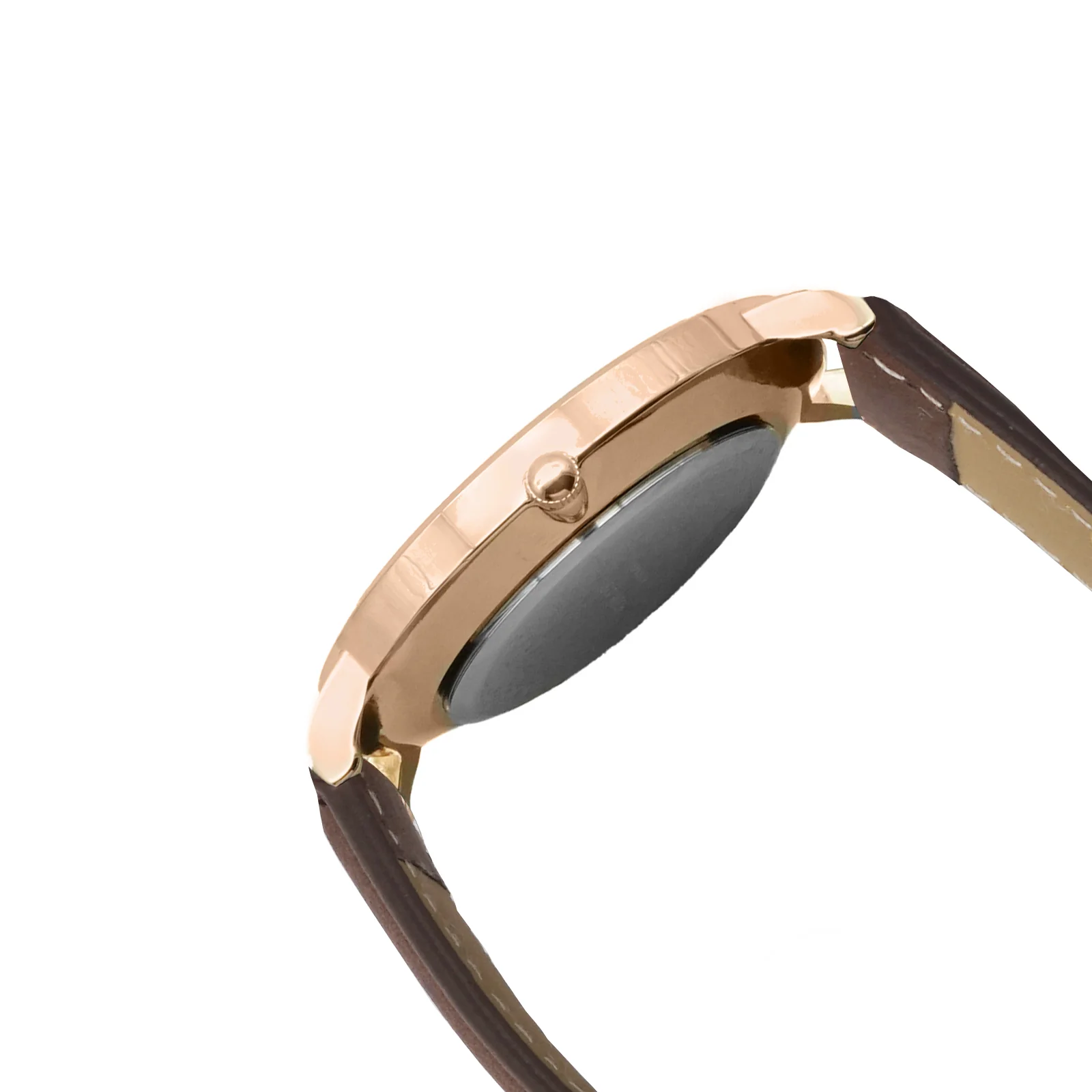 Hope Black Large Dial Brown PU Strap Women's Watch - Image 4