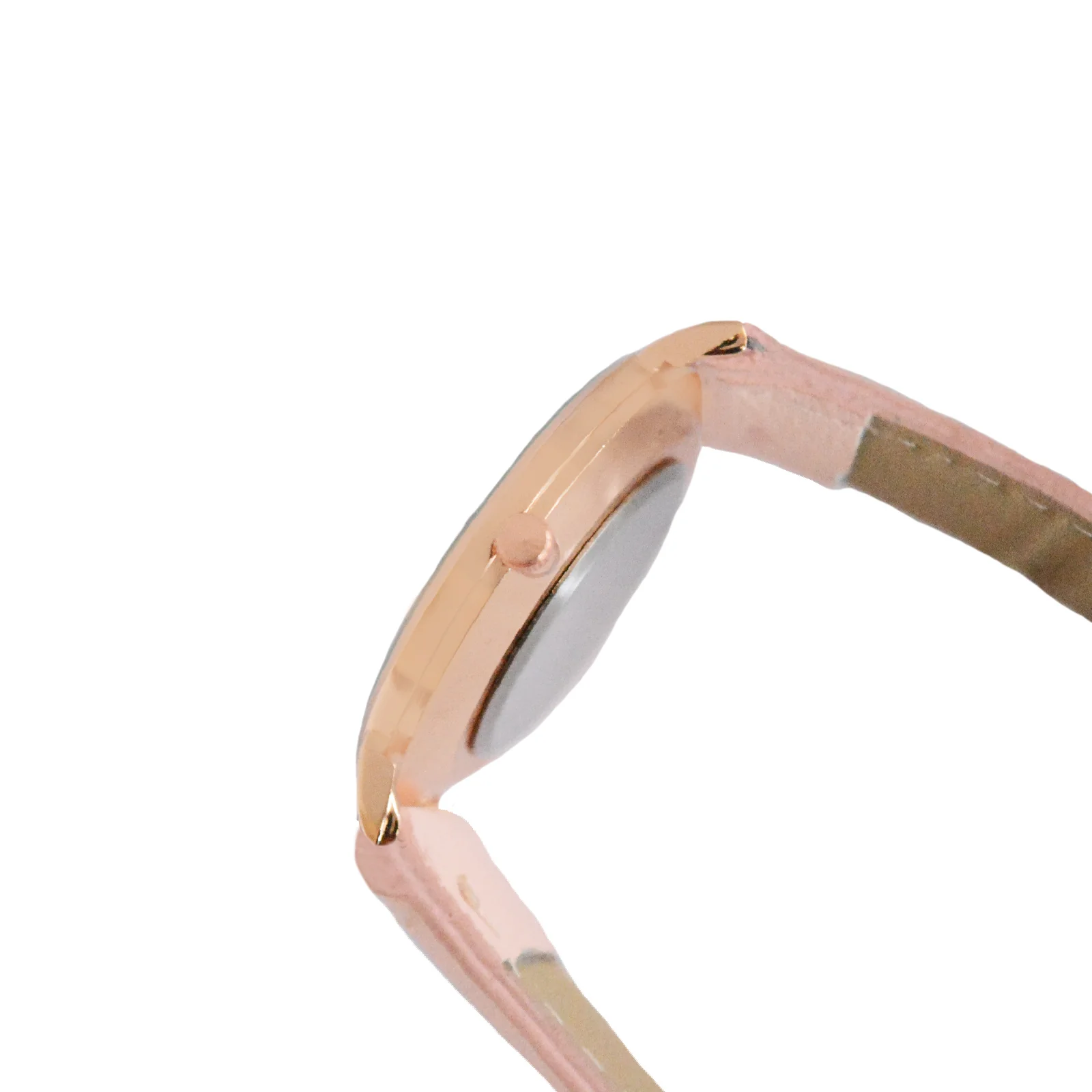 Hope White Large Dial Pink PU Strap Women's Watch - Image 4