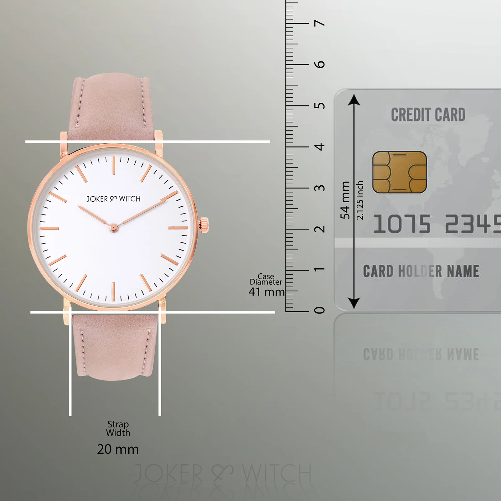 Hope White Large Dial Pink PU Strap Women's Watch - Image 7