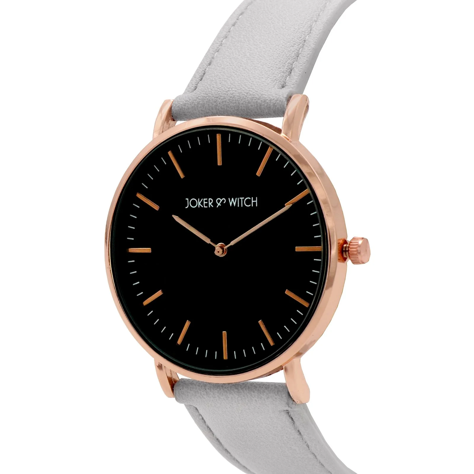 Hope Black Large Dial Grey PU Strap Women's Watch - Image 3