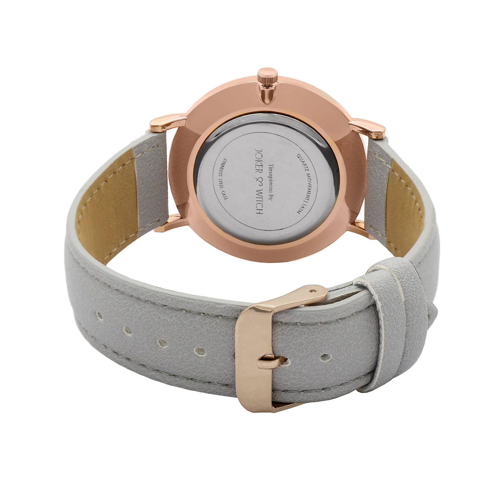 Hope Black Large Dial Grey PU Strap Women's Watch - Image 5