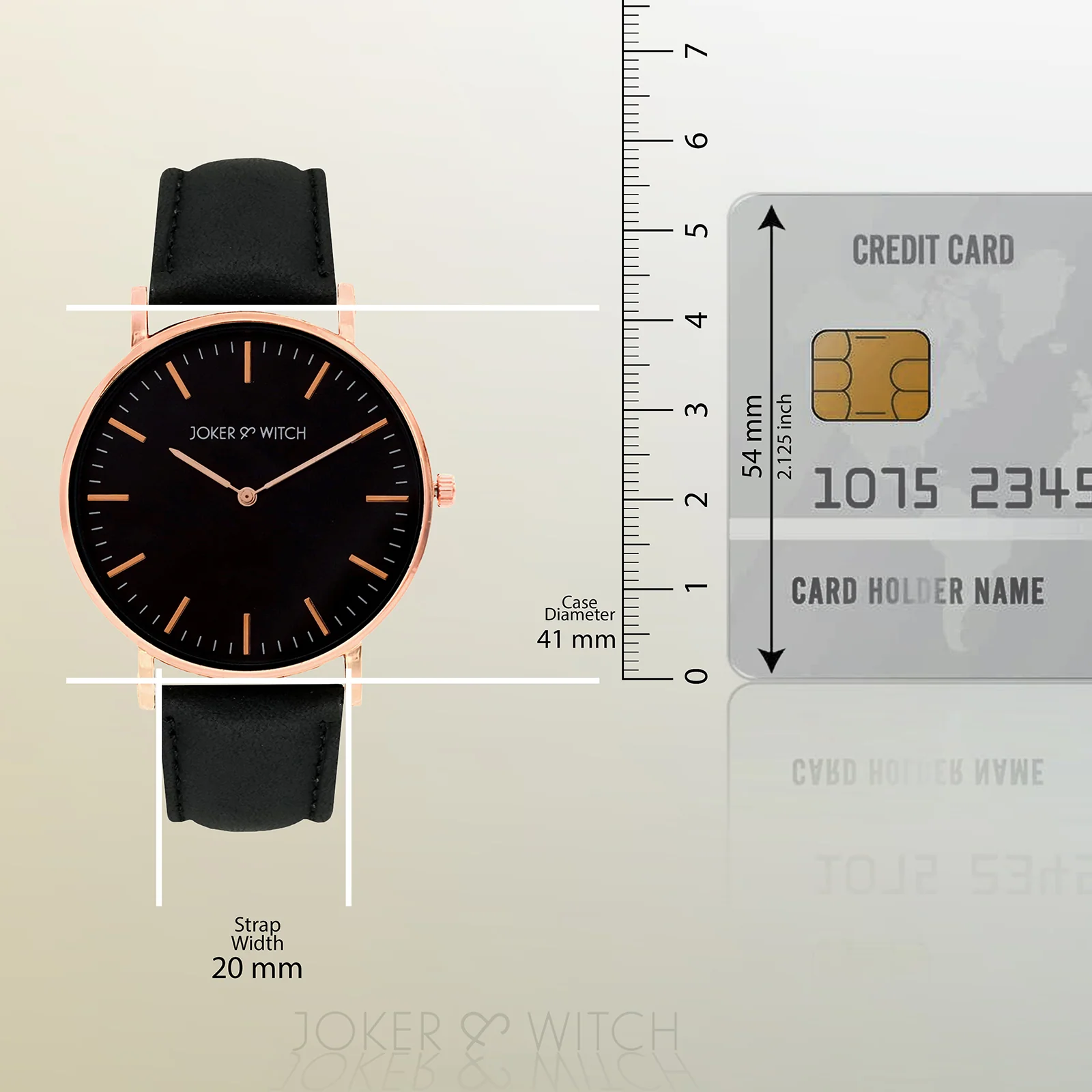 Hope Black Large Dial PU Strap Women's Watch - Image 7