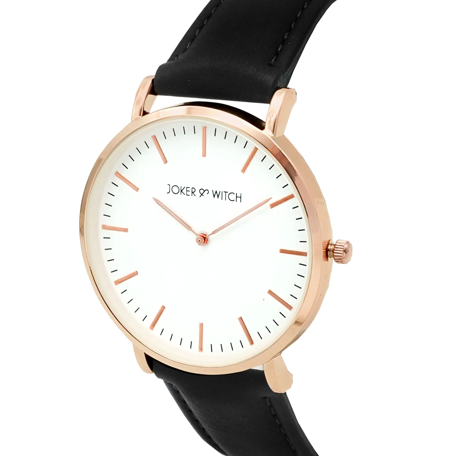 Hope White Large Dial Black PU Strap Women's Watch - Image 2