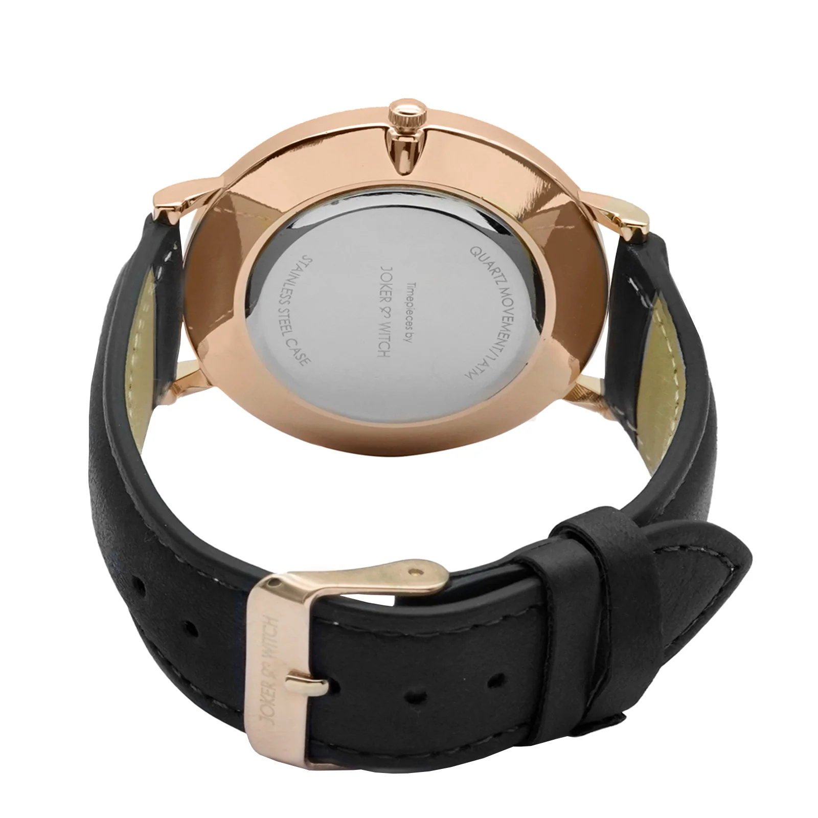 Hope White Large Dial Black PU Strap Women's Watch - Image 4