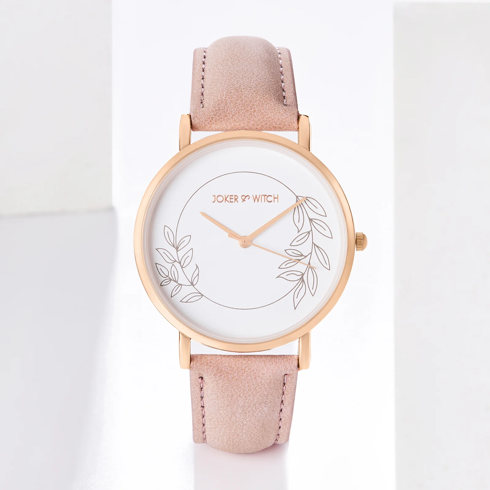 Hope Printed Large Dial Pink PU Strap Women's Watch - Image 3