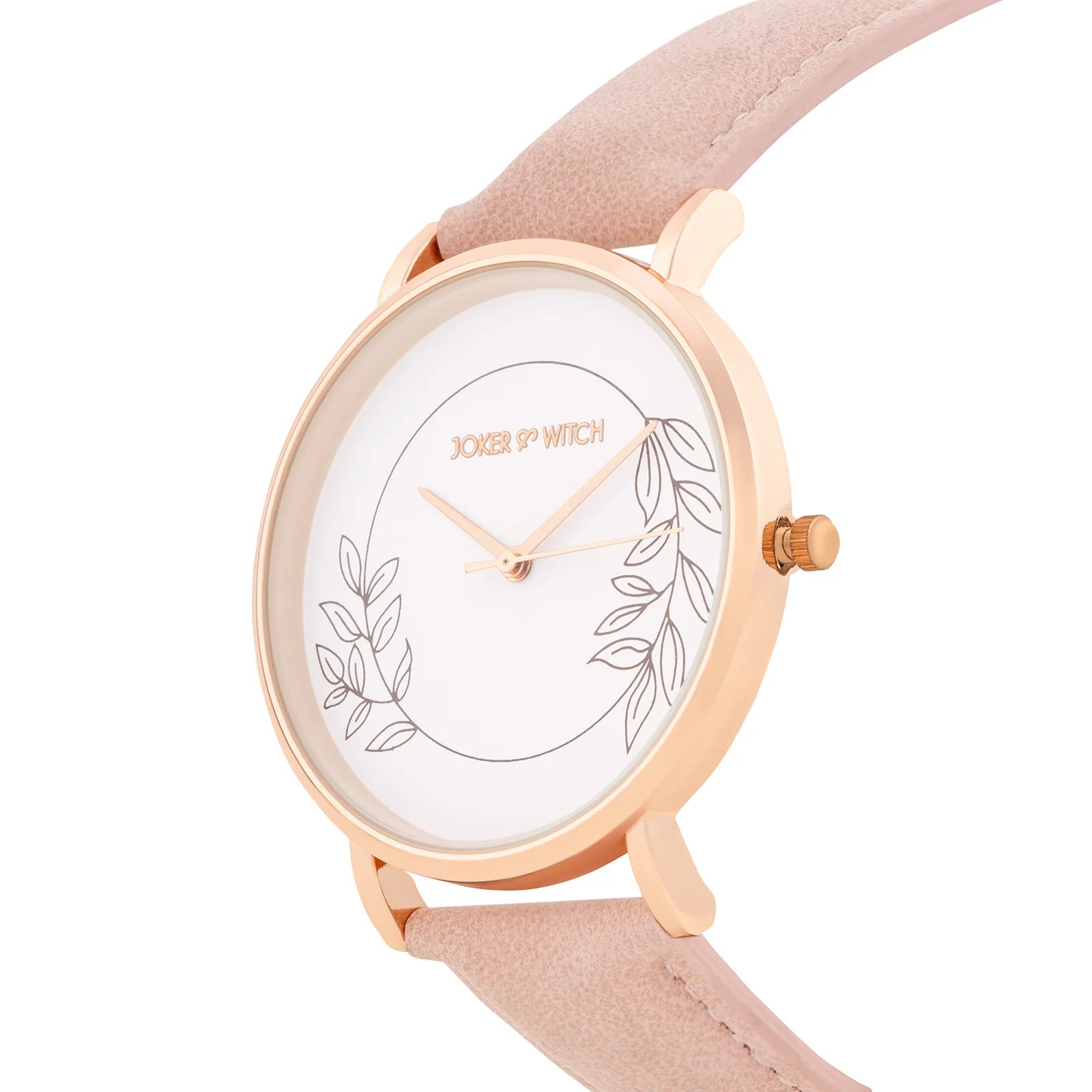 Hope Printed Large Dial Pink PU Strap Women's Watch - Image 4