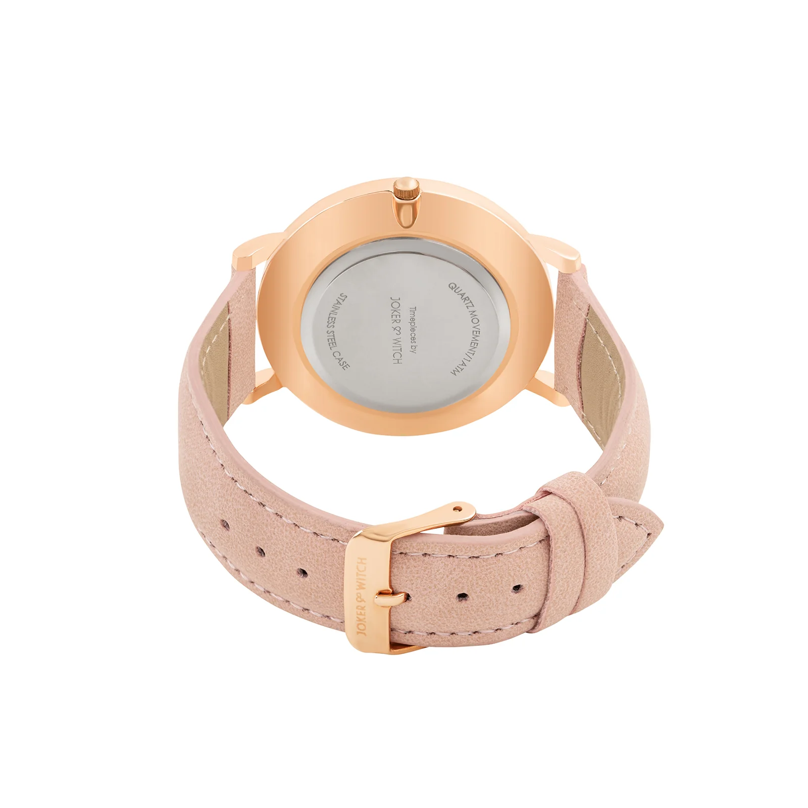 Hope Printed Large Dial Pink PU Strap Women's Watch - Image 6