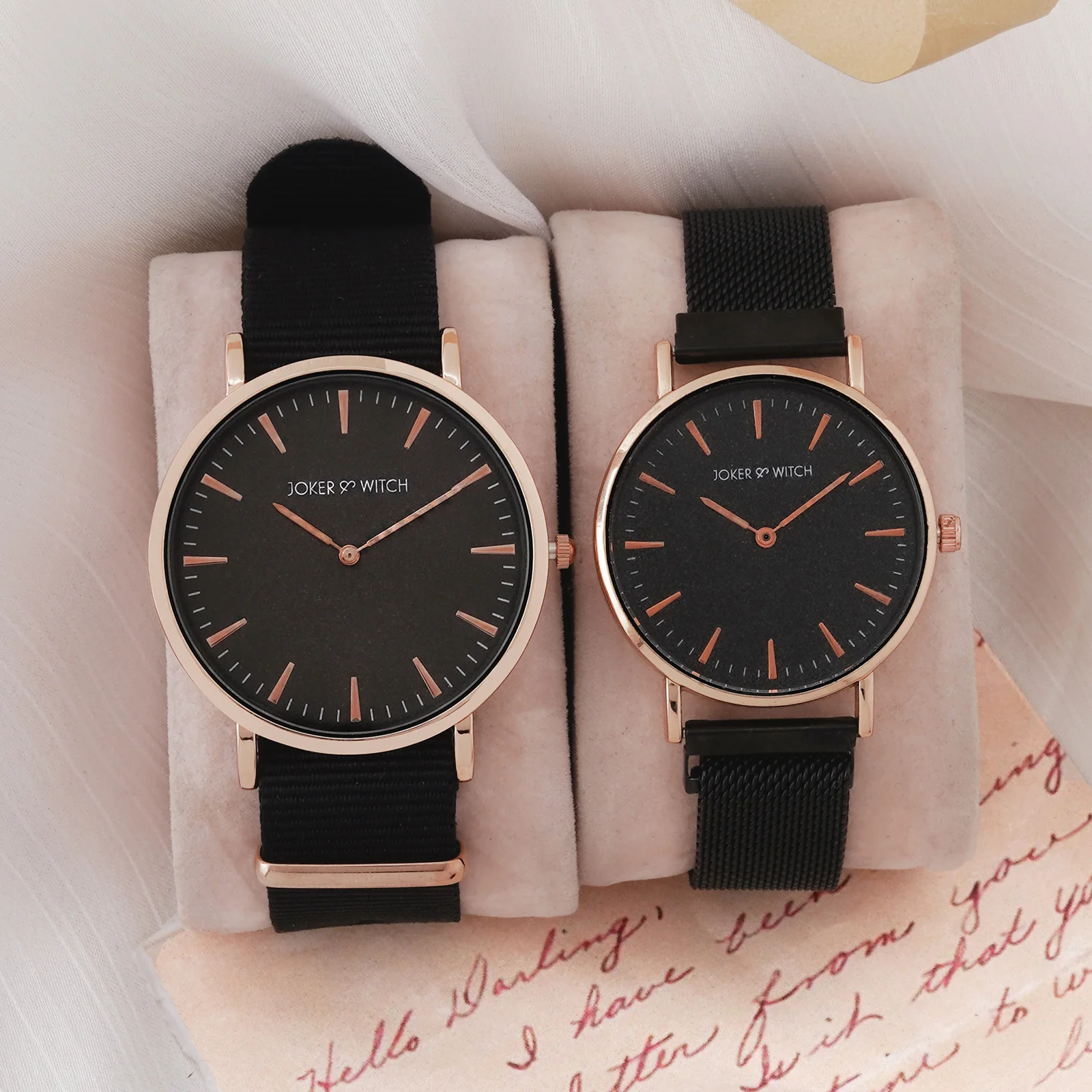 Hugs & Chocolate Couple Watches - Image 2