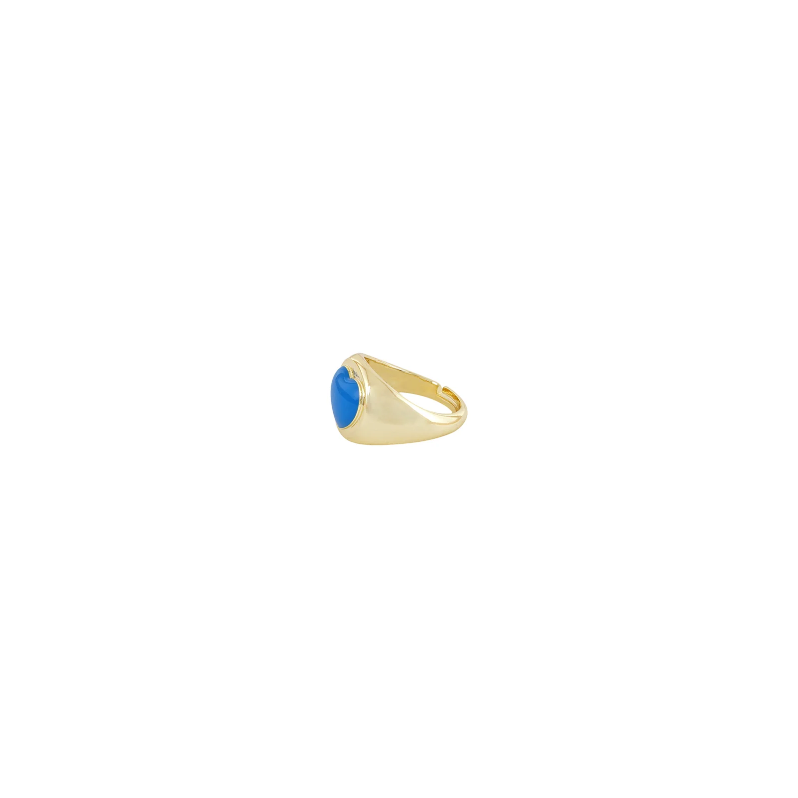 I Heart Blue Colour Pop Ring - Image 4