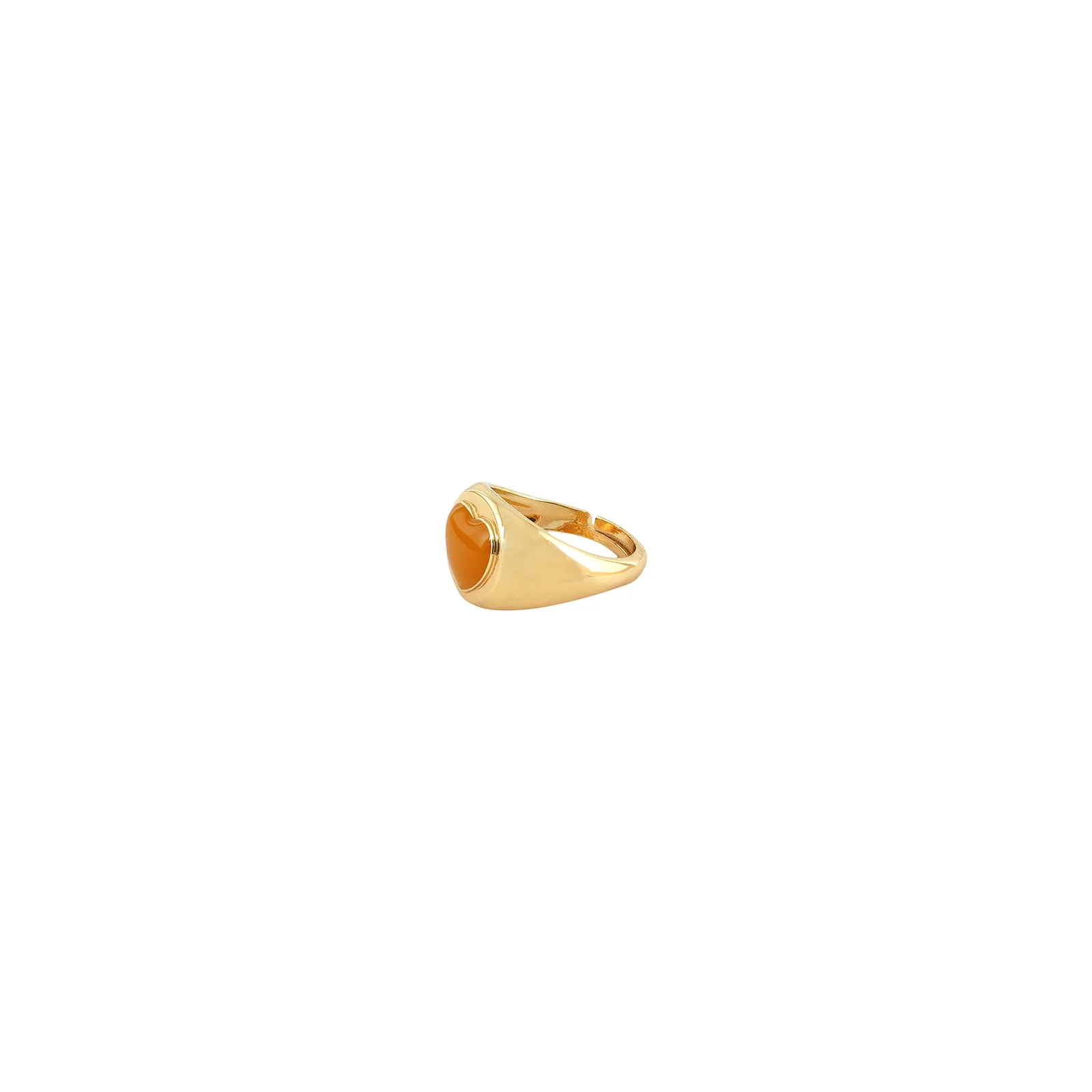I Heart Yellow Colour Pop Ring - Image 4