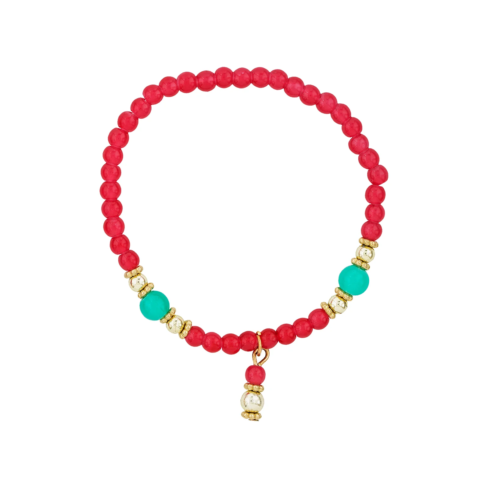 I Knew You Were Trouble Dark Pink Beaded Bracelet - Image 5