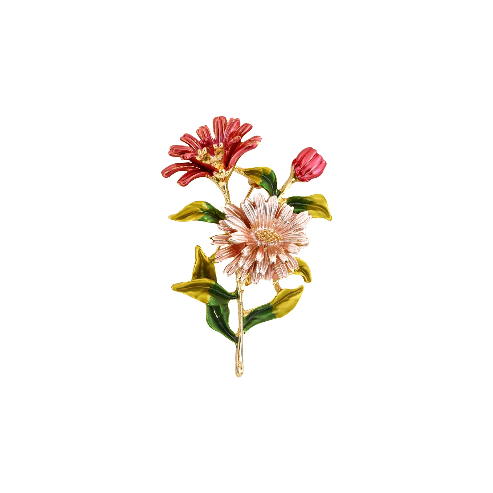 Idylla Powder Pink Floral Brooch - Image 3
