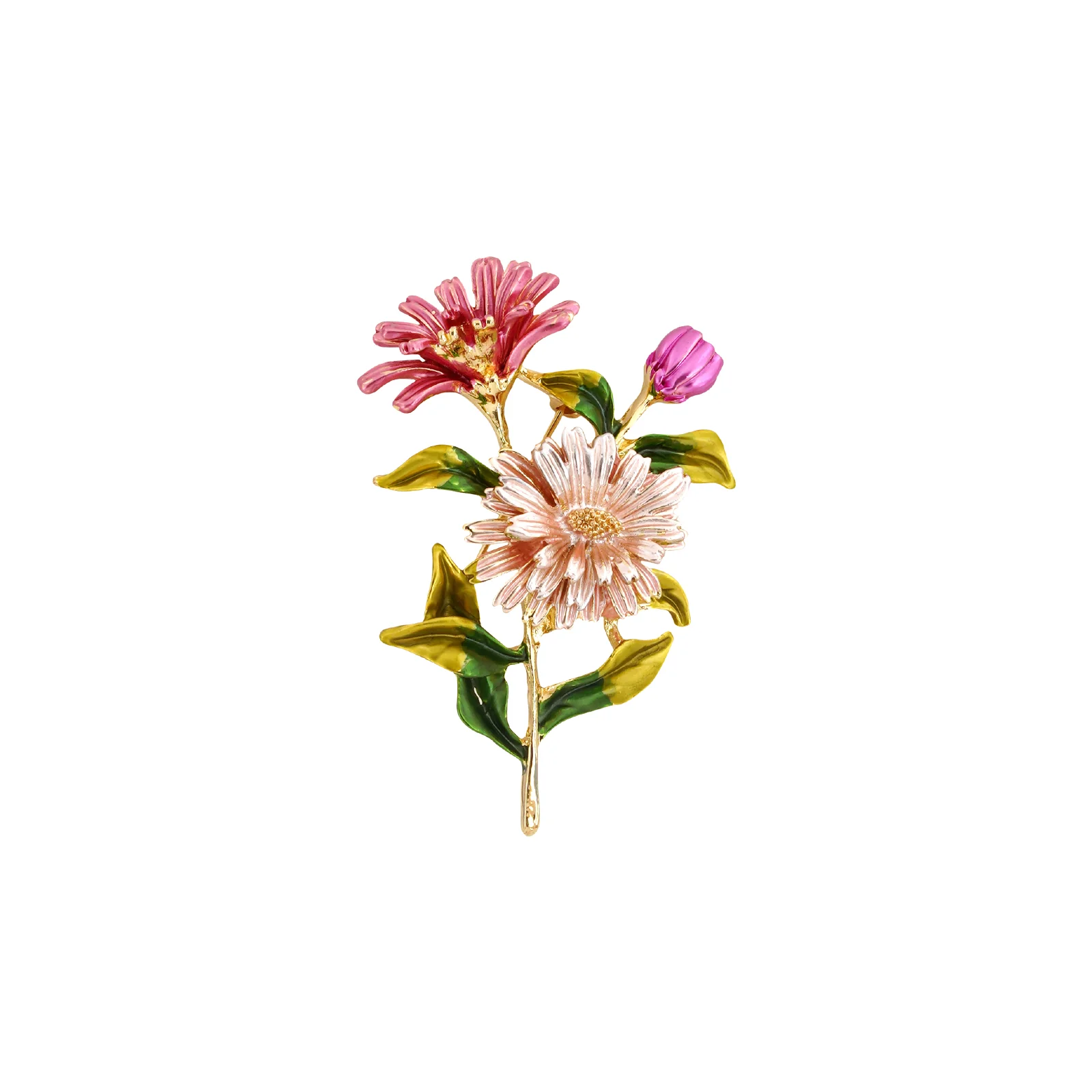 Idylla Purple Floral Brooch - Image 3