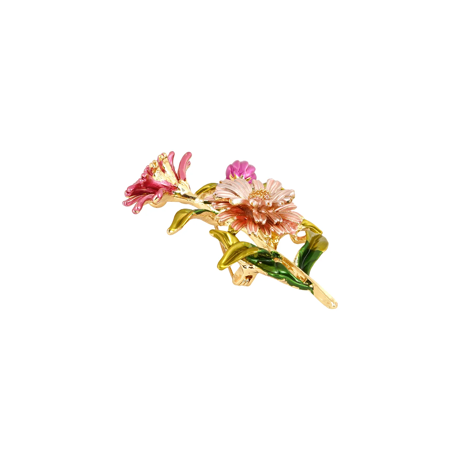 Idylla Purple Floral Brooch - Image 4