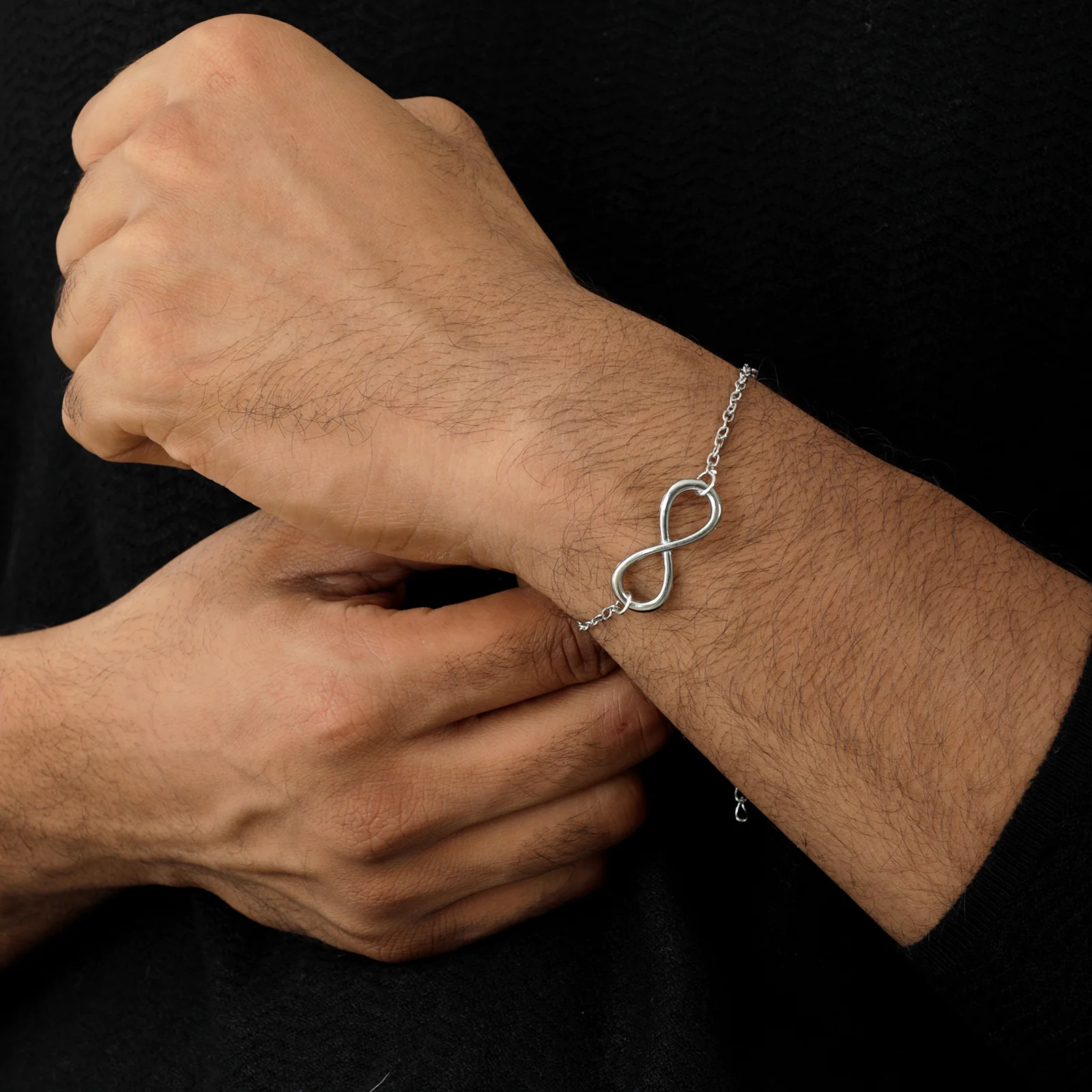 Infinity Silver Bracelet - Image 6