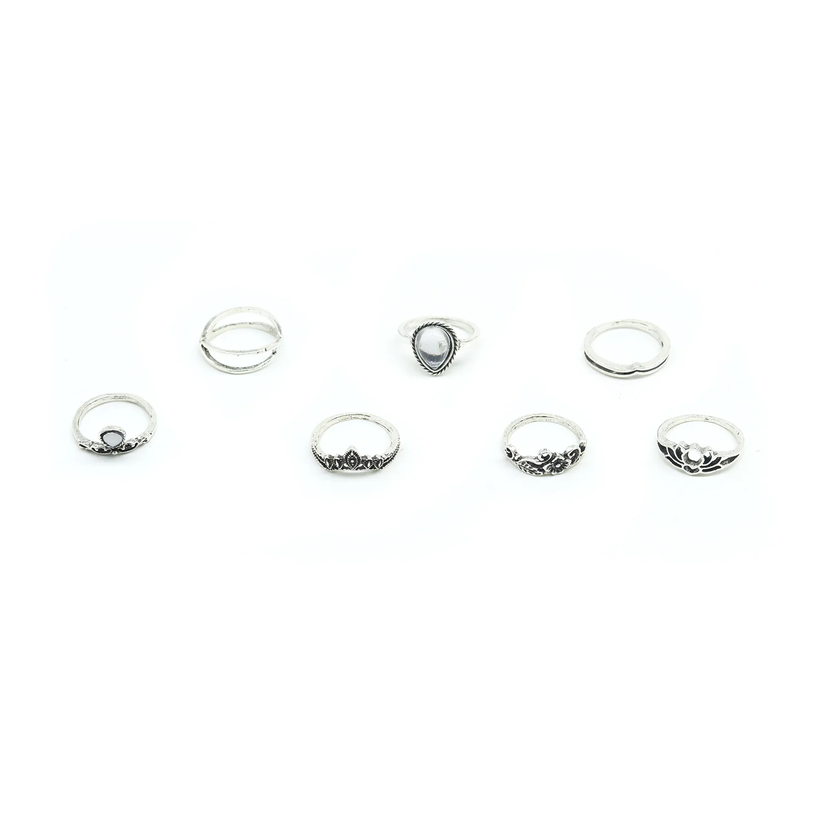 Ira Set Of 7 Midi Rings - Image 3