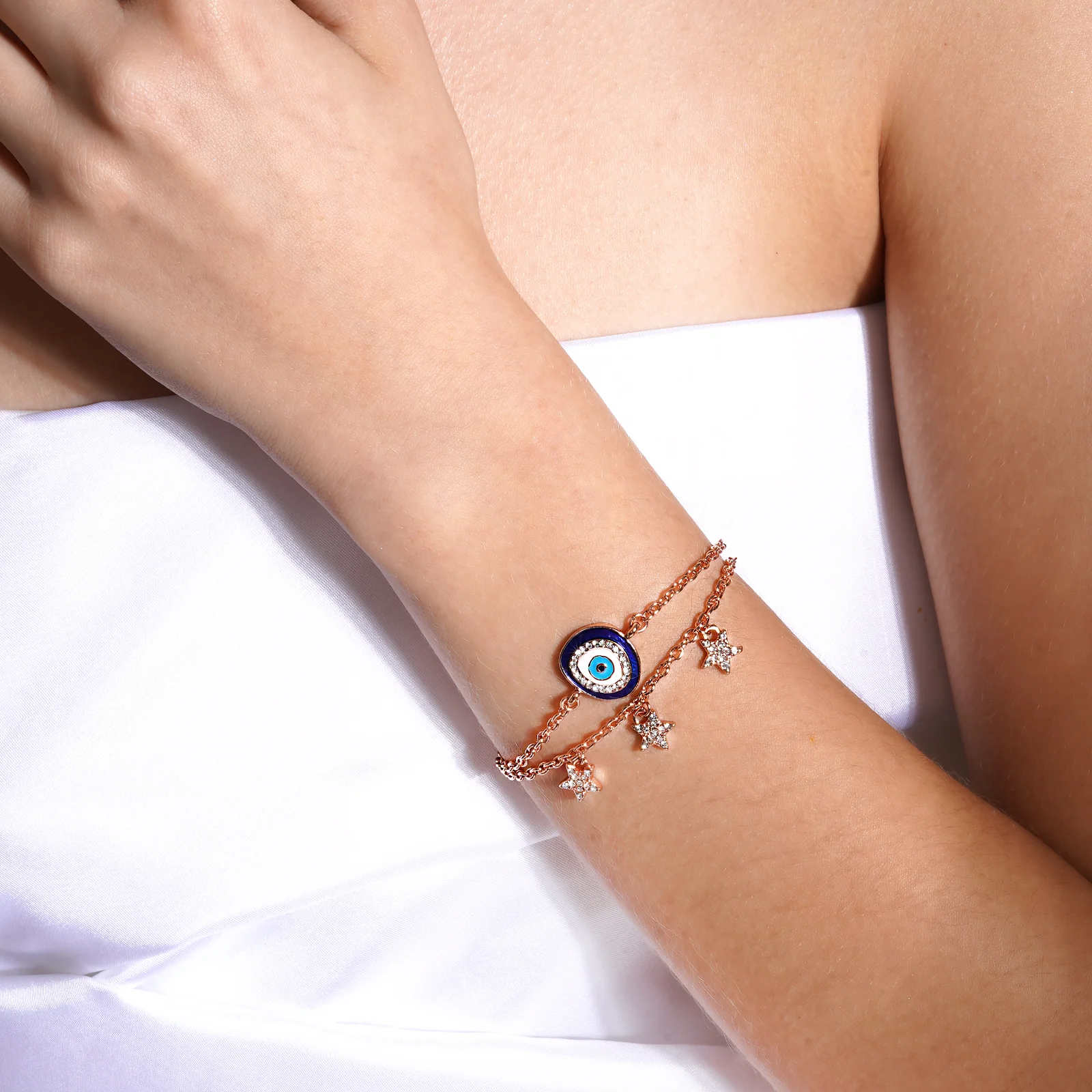 Iris Blue Evil Eye Bracelet - Image 2