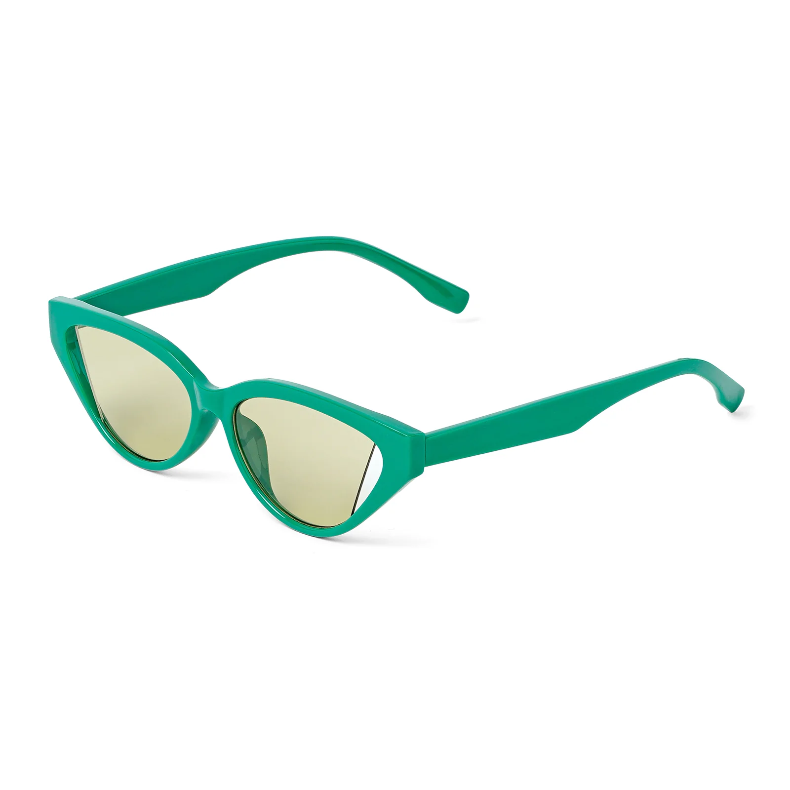 Italiaa Green Cat Eye Sunglasses - Image 4