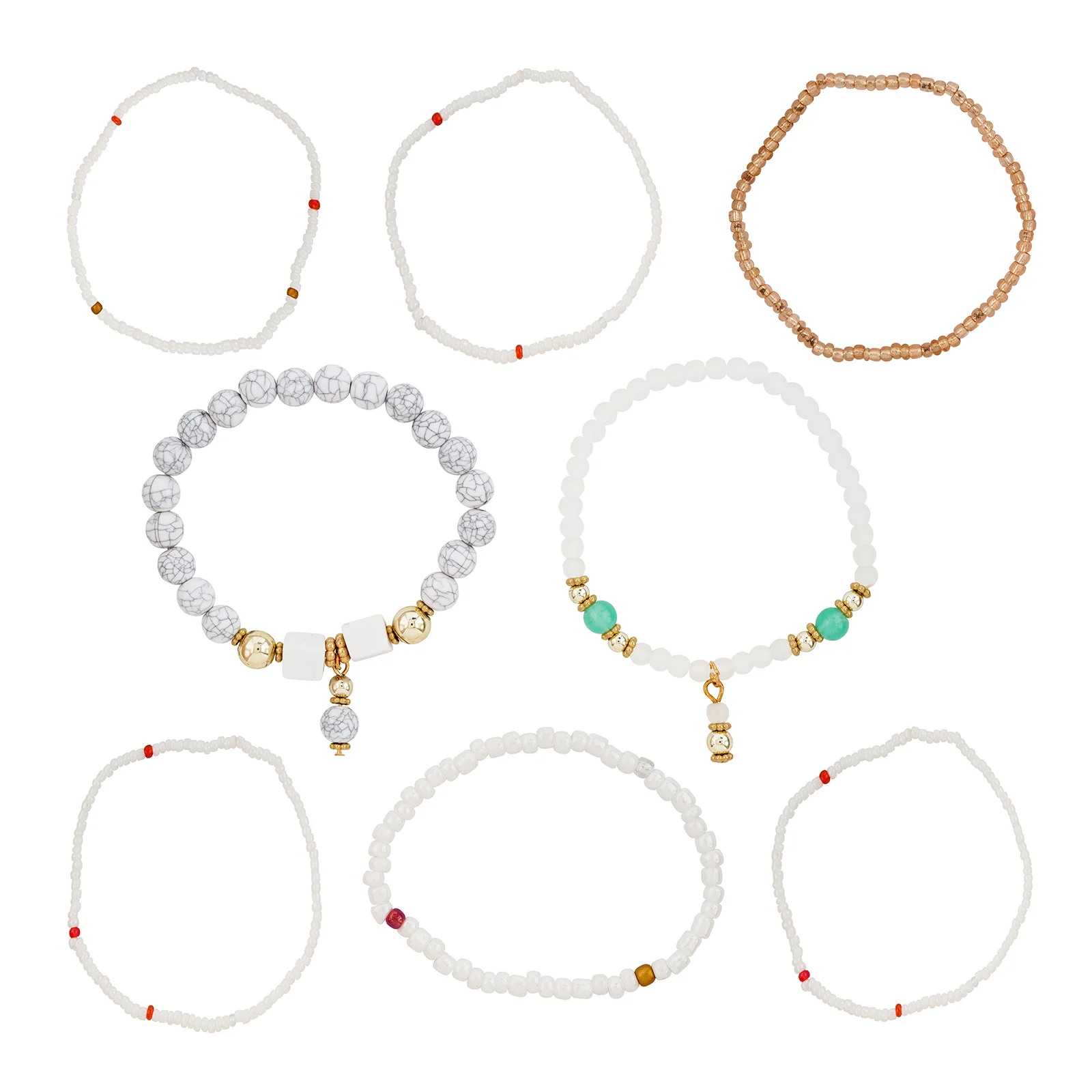 It's Nice To Have A Friend Cream Beaded Bracelet - Image 3