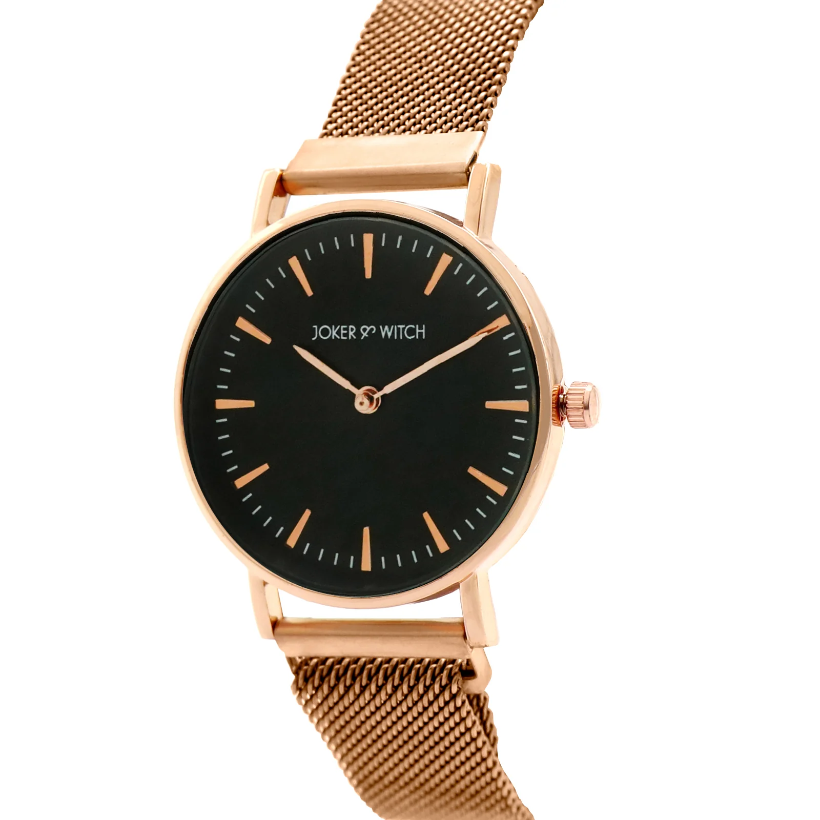 Ivy Black Medium Dial Rose Gold Magnetic Strap Women's Watch - Image 3