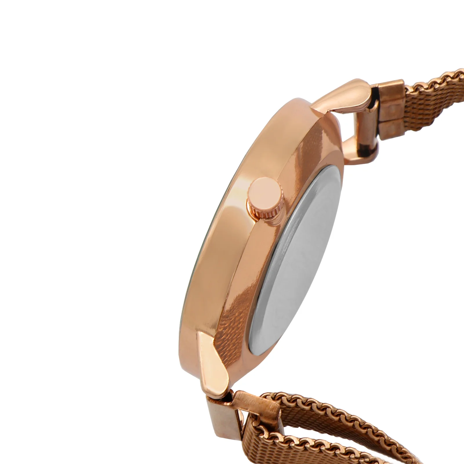 Ivy White Medium Dial Rose Gold Magnetic Strap Women's Watch - Image 4